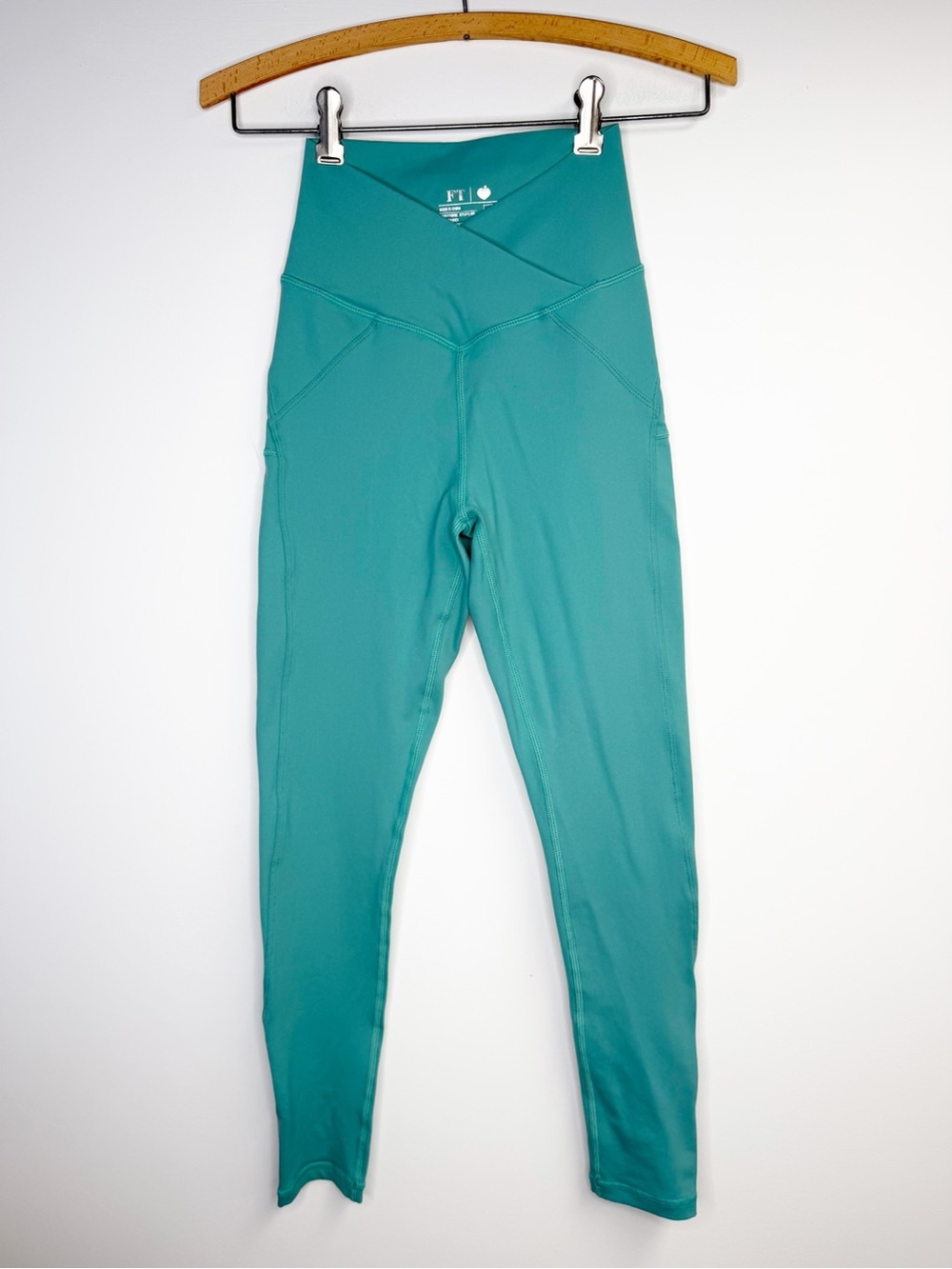 For The Peach Sculpt Leggings Teal Green Size XS